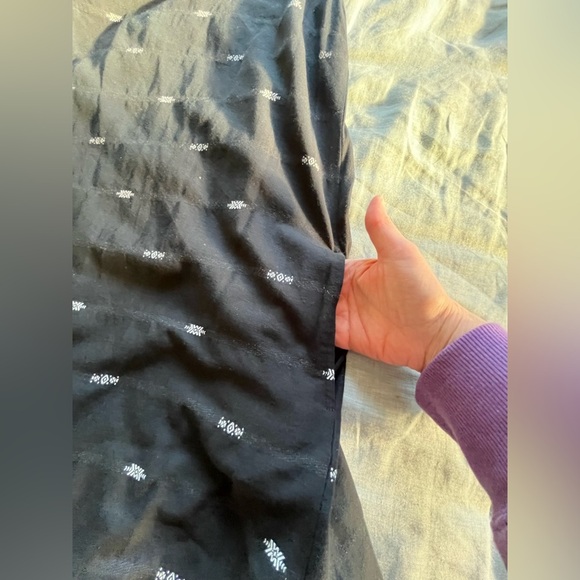 Eileen Fisher Nomadic Stripe Organic Cotton Shift Dress Small Petite Boho Beach - Picture 6 of 8